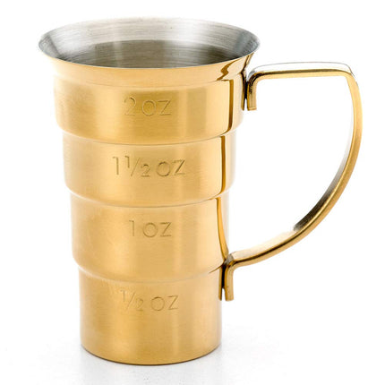 Barfly M37108GD Drink Jigger, 2 oz, Gold w/Handle