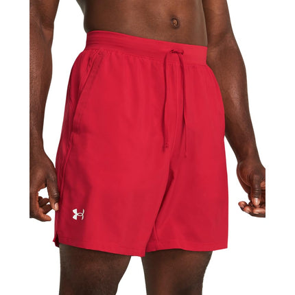 Under Armour Men's Launch Run 7 Inch Unlined Shorts, (600) Red/Red/White, 3X-Large