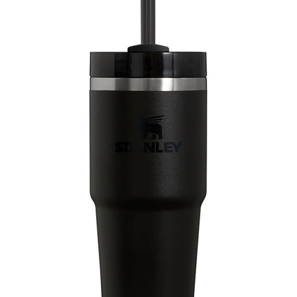 Stanley Quencher H2.0 Tumbler with Straw and 3-Way Screw Lid, Stainless Steel Vacuum Insulated Tumbler, BPA Free, Compatible with Travel Cup Holders, 414 ml, Black 2.0
