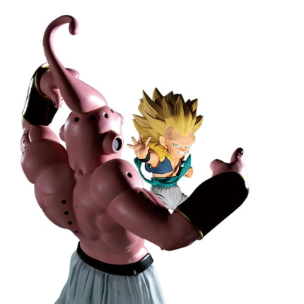 BANPRESTO Gotenks Super Saiyan 3, Vs Majin Buu, Dragon Ball Z, Match Makers, 11 cm, BP28822P Multicolor, Collectible Figure, Optimal for Anime Fans