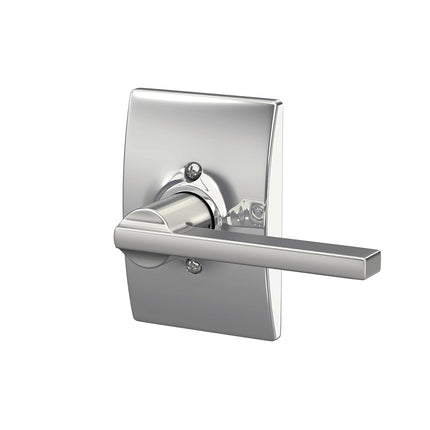 Schlage F170LAT625CEN Century Collection Latitude Decorative Trim Lever, Bright Chrome
