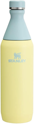 Stanley All Day Slim Bottle 20 oz | Twist On Lid with Leakproof Seal | Slim Design for Travel & Gym | Insulated Stainless Steel | BPA-Free | Pomelo