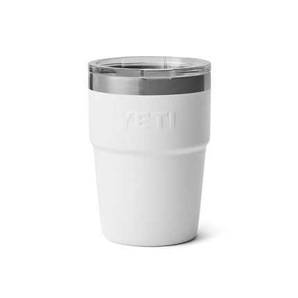 YETI Rambler 16 oz Stackable Tumbler, Vacuum Insulated, Stainless Steel with MagSlider Lid, White