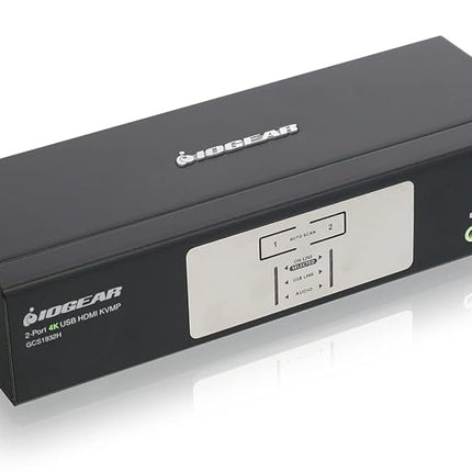 IOGEAR 2-Port 4K KVMP Switch with HDMI® Connection, USB 3.0 Hub, and Audio (TAA) GCS1932H