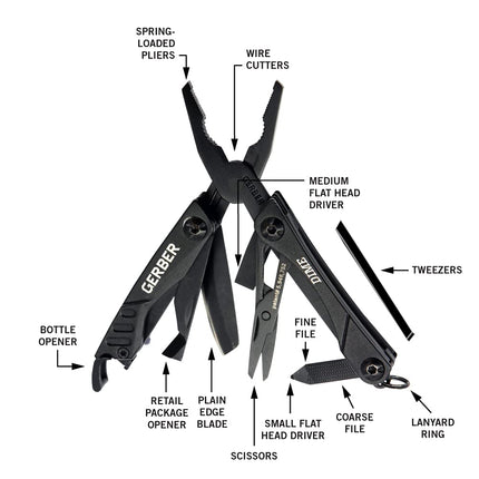 Gerber Dime Multi-Tool, Red [30-000417]