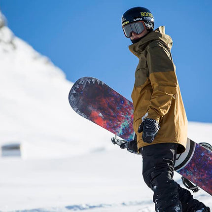 Gafas de esquí Giro Semi - Gafas de snowboard para hombres, mujeres y jóvenes - Correa amarilla constante con lentes verde loden/amarillo