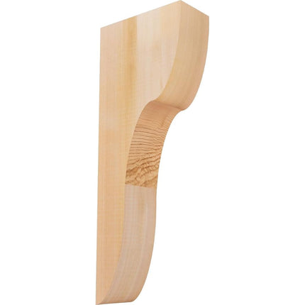 Ekena Millwork COR04X08X20CAR00SWR Carmel Smooth Corbel, 3 1/2" Width x 8" Depth x 20" Height, Western Red Cedar