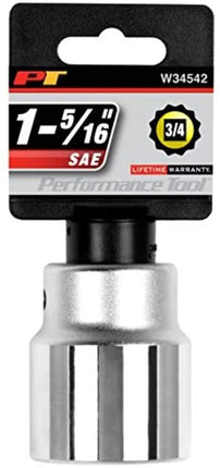 PERFORMANCE TOOL W34542 3/4" Drive 12-Point SAE St