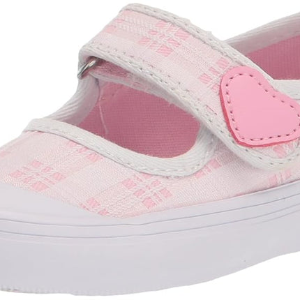 Keds Harper Mary Jane Flat, Pink Gingham, 6 US Little Kid