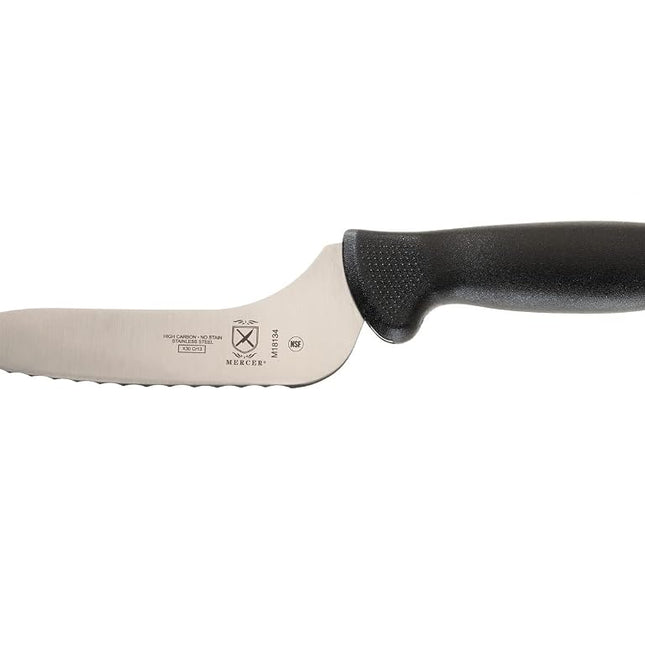Mercer Culinary M18134BK Bread Knife, 6-Inch, Mill
