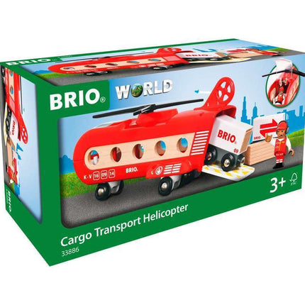 BRIO World Airport Cargo Transport Helicopter for Kids Age 3 Years Up