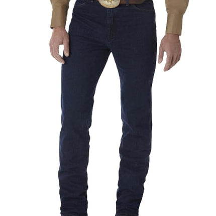 Wrangler Men's Cowboy Cut Slim Fit Jean Jeans, Dark Stone, 33W / 32L