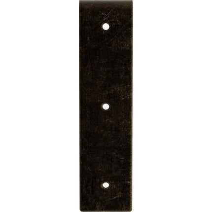 Ekena Millwork BKTM02X08X08HAAPG Steel Bracket Hamilton, 2"W x 8"D x 8"H, Antiqued Pale Gold