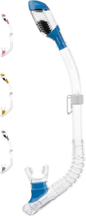 Cressi Mini Dry Snorkel - Clear/Blue