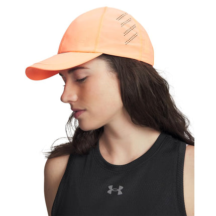 Under Armour womens Iso-chill Launch Run Adjustable Hat Hat, (824) Electric Tangerine / Electric Tangerine / Reflective, One Size