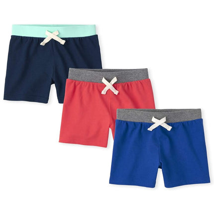 The Children's Place Baby Toddler Boys Jersey Shorts 3-Pack, Multi Clr, 4T