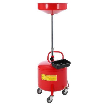Vidangeur et extracteur d'huile par aspiration de 30 litres, vidangeur pneumatique, vidangeur à air pour changement d'huile, conteneur de vidange d'huile portable, réservoir de vidange d'huile avec entonnoir réglable