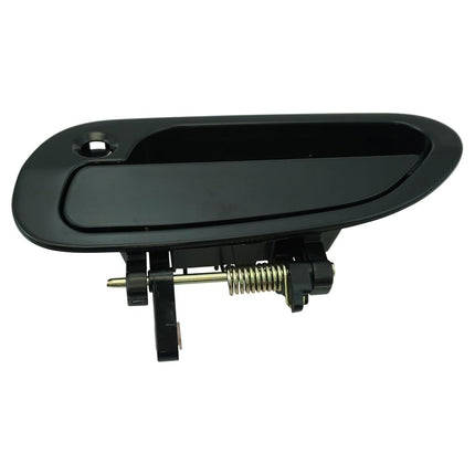 TRQ Front Left Exterior Door Handle Black Drivers Side Compatible with 1998-2002 Honda Accord HO1310106
