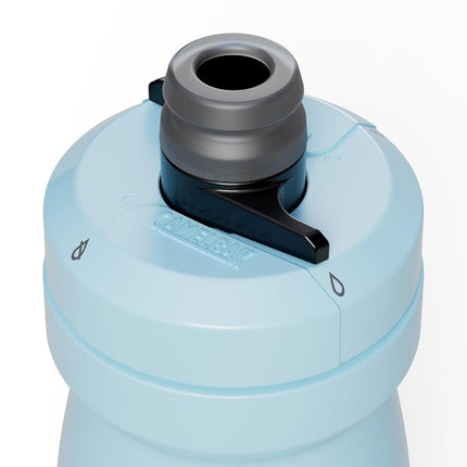 CamelBak Podium 21oz Bike Water Bottle - Easy Squeeze Bottle - Fits Most Bike Cages, Crystal Blue