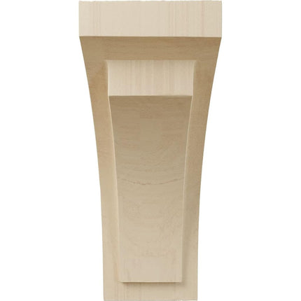 Ekena CORW04X05X10FERW 4" W x 5 3/4" D x 10" H Medium Felix Corbel, Rubberwood, Rubber Wood