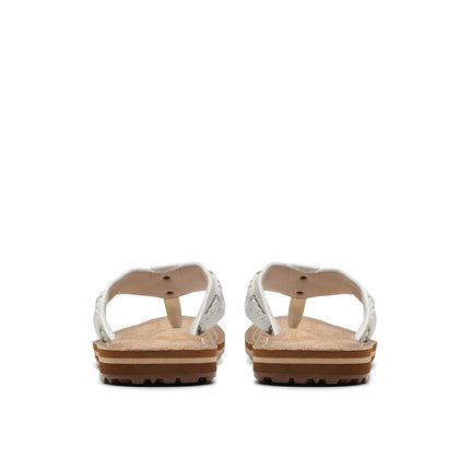 Clarks Women's Fenner Nerice Flip-Flop, Off-White, 6 UK