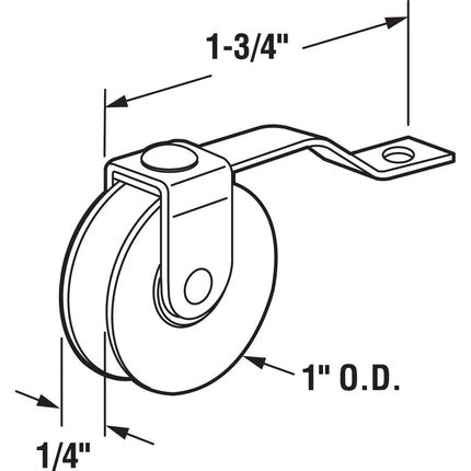Prime-Line Products B 639 Screen Door Tension Spring with Roller 1-Inch Steel Ball Bearing,(Pack of 2)