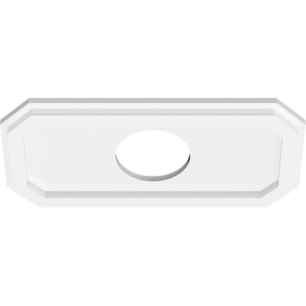 16"W x 8"H x 4"ID x 5 1/2"C x 1"P Emerald Architectural Grade PVC Contemporary Ceiling Medallion