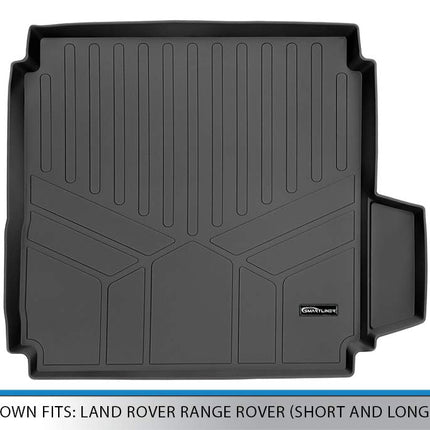 SMARTLINER Alfombrilla Protectora Negra para Maletero para Land Rover Range Rover 2013-2019 (Batalla Corta y Larga)