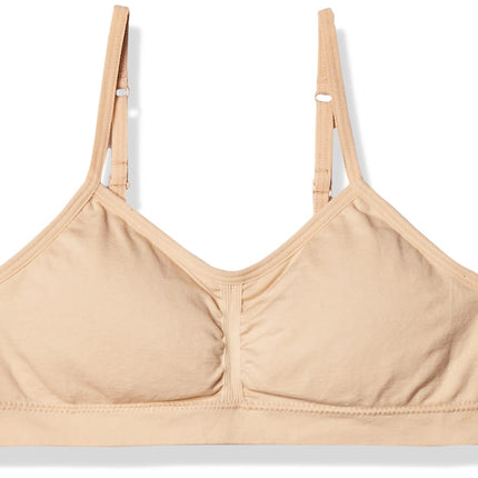 Maidenform Girls Seamless Ruched Crop Bra, Nude, S
