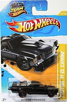 Hot Wheels CUSTOM '71 EL CAMINO 2012 Série Nouveaux Modèles Voiture de Collection Moulée sous Pression à l'Échelle 1:64 #49/50
