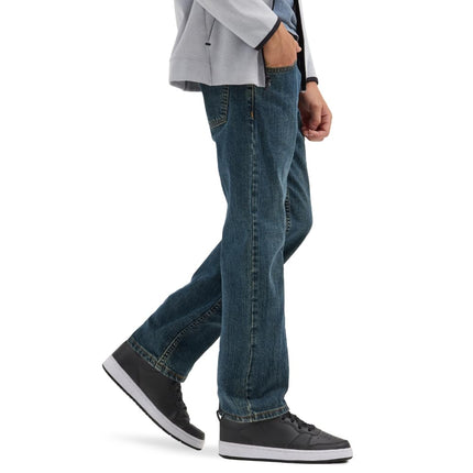 Wrangler Boys' Premium Flex Comfort Straight Fit Jeans - Regular, Slim, Husky (Sunkissed Denim Wash) (6 Regular)