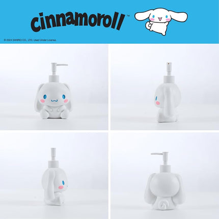 Cinnamoroll Soap Dispenser - Lotion/Hand Sanitizer Resin Pump Dispenser, 12 Ounces, Hard Bathroom Décor, (100% Officially Licensed Product) by Franco Collectibles