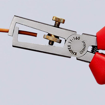 KNIPEX Insulation Stripper with Opening Spring, 11 01 160