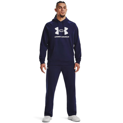 Under Armour Men's UA Rival Fleece Logo HD Shirt Midnight Navy