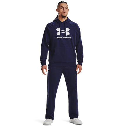 Under Armour Men's UA Rival Fleece Logo HD Shirt Midnight Navy