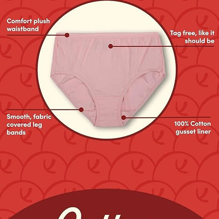 Fruit of the Loom Bikini de algodón surtido para mujer, paquete de 12