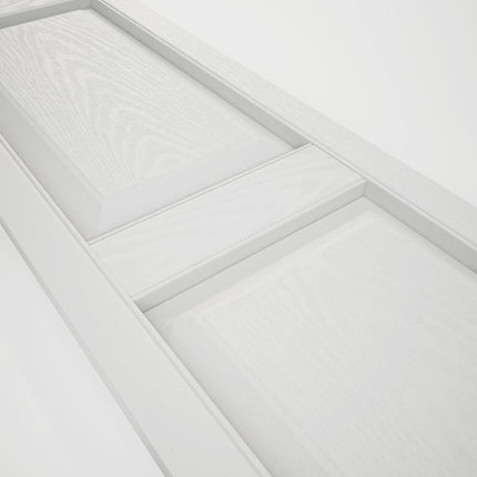 Ekena Millwork Lifetime Vinyl LP2S14X04300WH Standard Two Equal Panel Vinyls, Raised Panel Vinyl Shutters, w/Installation Shutter-Lok's & Matching Screws (Per Pair), 14 3/4"W x 43"H, White