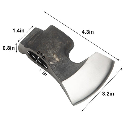 Forged Small Axe Head High Carbon Steel Bushcraft Axe Hatchet Head for Outdoor Survival Hiking Camping Wood Chopping