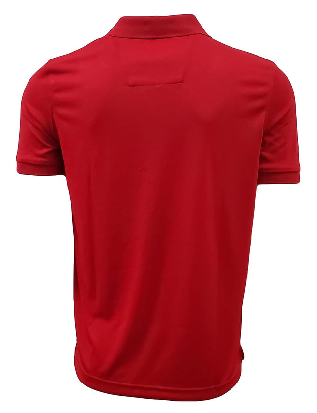 Nautica Men's Nav Tech Performance Polo Shirt (Small, Nautica Red)