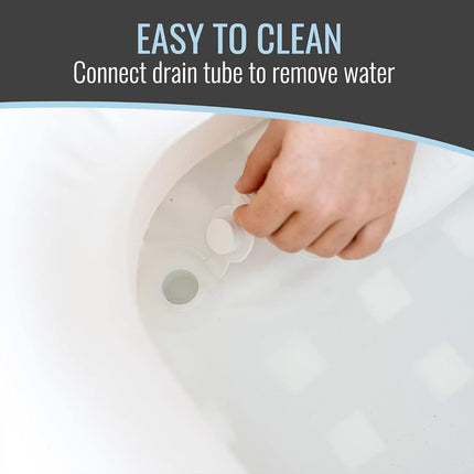 DMI Inflatable Hair Washing Basin for Bedridden Disabled, Injured, Elderly, Kids, Portable Hair Washing Station Portable Shampoo Bowls for Home, Loc Detox Tub For Dreads