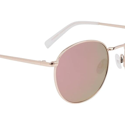 NAUTICA Unisex Adult Sunglasses N100SP - Rose Gold with Rose Gold Mirror Polarized Lens