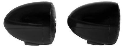 (2) Rockville RockNRide 3" Powered Bluetooth Metal Motorcycle Handlebar Speakers