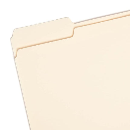 Smead File Folder, 1/3-Cut Tab, Assorted Positions, Letter Size, Manila, 24 per Pack (11928)