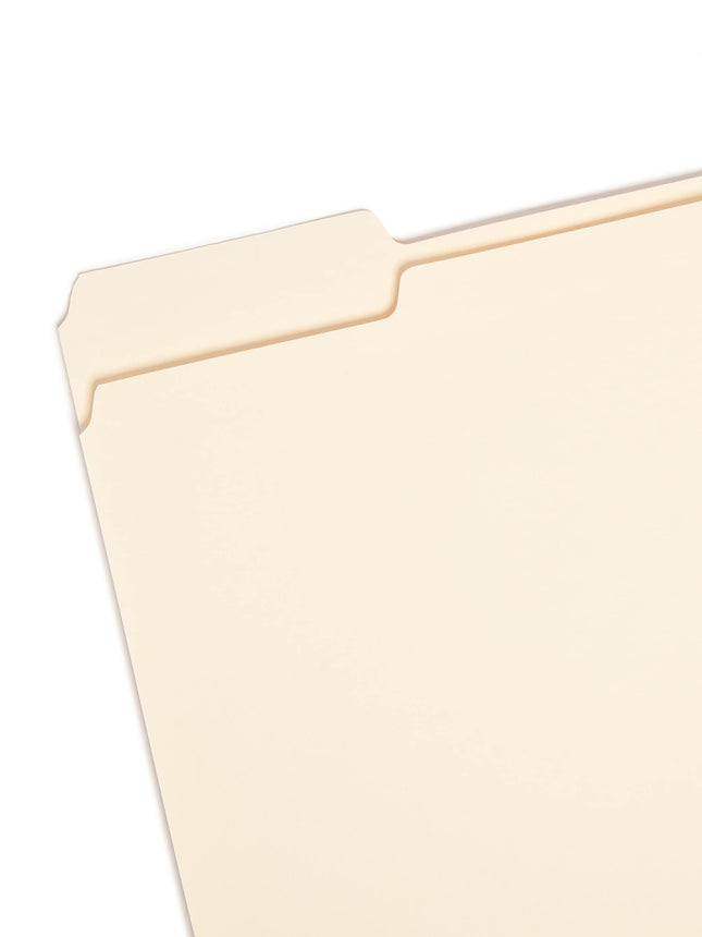 Smead File Folder, 1/3-Cut Tab, Assorted Positions, Letter Size, Manila, 24 per Pack (11928)