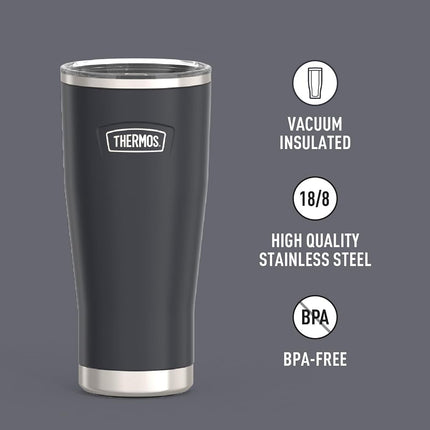 Granite-24 oz Stainless Steel Tumbler w/Slide Lock Lid