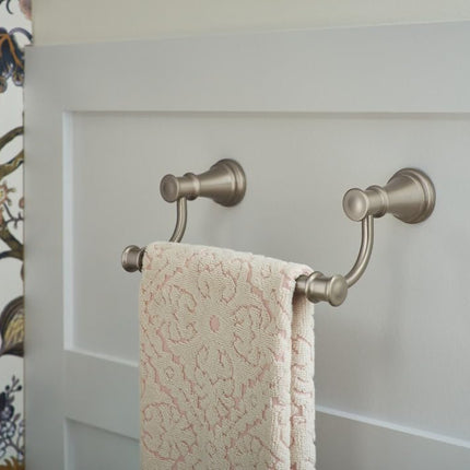 Moen YB6486NL Belfield 9-Inch Bathroom Hand Towel Bar, Polished Nickel
