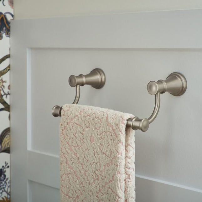 Moen YB6486NL Belfield 9-Inch Bathroom Hand Towel Bar, Polished Nickel