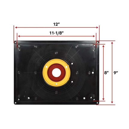 Big Horn 18101 9" x 12" Router Table Plate