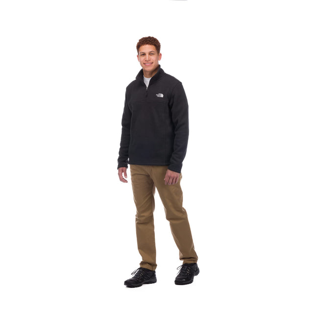 The North Face Men's Tsillan Quarter Zip Sweatshirt, Tnf Black Heather, Medium