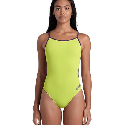 Arena Women's Performance Team Solid Lace Back Swi
